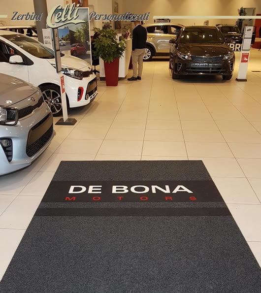 Zerbino personalizzato concessionaria auto De Bona